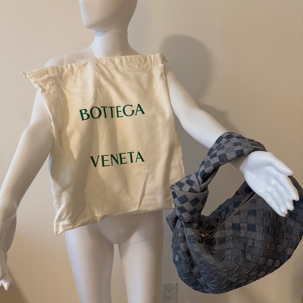 Bottega Veneta Teen Jodie Denim Effect Intrecciato